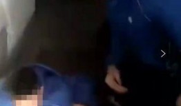 蓝台爆料人被殴打视频,现场画面令人震惊